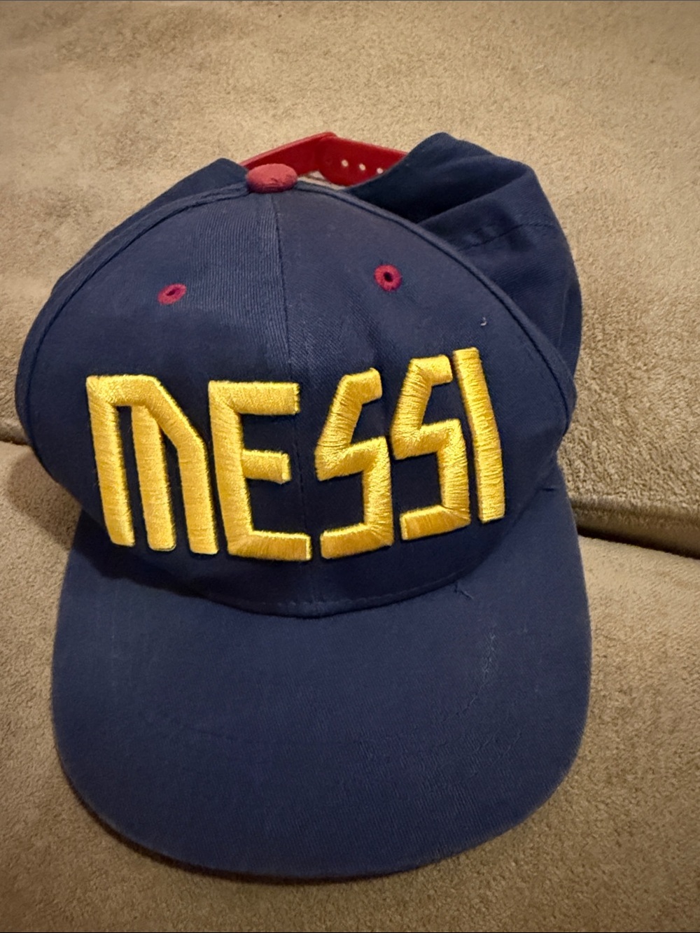 Messi  FCB Navy and Yellow Baseball Cap